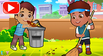 throw garbage dustbin habit